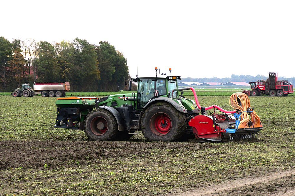 Conviso Smart-bieten en wintertarwe bij Jan Bakker in Dronten