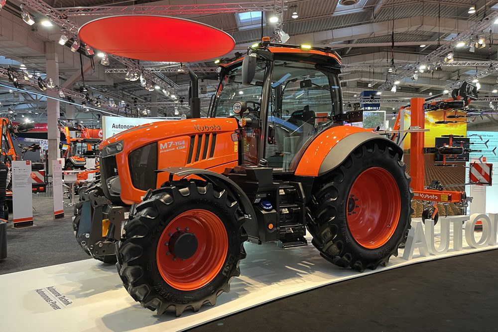 Kubota M7004 KVT-modellen volledig autonome machines