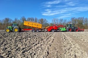 Poten onder ideale omstandigheden: lichte combinatie, lage bodemdruk en perfect weer